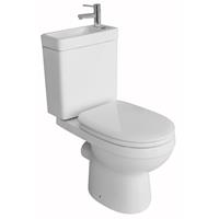 Allibert Toilet met Ingebouwde Fontein Keramiek Wit (inclusief kraan en afvoer)