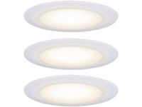 Paulmann LED-inbouwlamp voor badkamer Set van 3 stuks 19.5 W Satijn, Wit