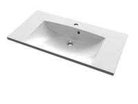 sapho Wastafelblad  Maria Rechthoek 90x46 cm Marmer Wit