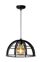 Lucide hanglamp Dikra - zwart - 40 cm - Leen Bakker