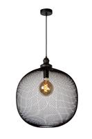 Lucide hanglamp Mesh - zwart - Ø49,5x181 cm