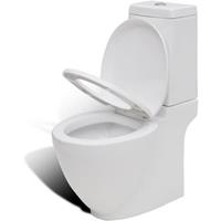 Design toilet vierkant keramiek wit