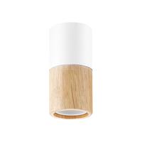 home sweet home combi fitting rond E27 - wit / hout