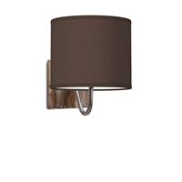 Home sweet home Wandlamp drift bling Ø 20 cm - bruin