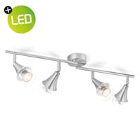 home sweet home LED opbouwspot Vaya 4 lichts â†” 67,5 cm - mat staal