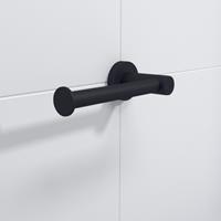 Ozean Eternal Toiletrolhouder - zonder klep - rond - mat zwart SW209323