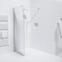 Saniclass Bellini Inloopdouche - 80x200cm - veiligheidsglas - band mat glas - anti kalk - chroom WR80-C/NFF