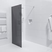 Saniclass Bellini inloopdouche - 90x200cm - rookglas - chroom WR90-C/S