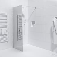 Saniclass Bellini Inloopdouche - 80x200cm - veiligheidsglas - spiegel buitenzijde - anti kalk - chroom WR80-C/M