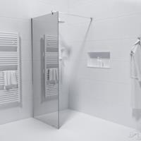 Saniclass Bellini Inloopdouche - 90x200cm - veiligheidsglas - spiegel buitenzijde - anti kalk - chroom WR90-C/M