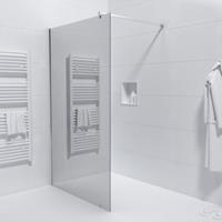Saniclass Bellini Inloopdouche - 120x200cm - veiligheidsglas - spiegel buitenzijde - anti kalk - chroom WR120-C/M