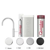 Quooker Cube Fusion Round Chroom met Combi Boiler