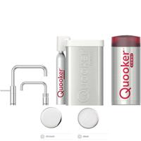 Quooker Cube Nordic Square Twintaps Chroom met Combi+ Boiler