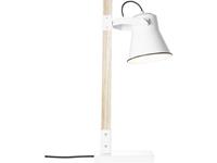 Brilliant Plow 82149/05 Tafellamp LED E27 10 W Wit, Hout (licht)