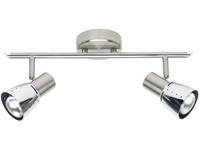 Plafondspot LED E14 Energielabel: Afh. van lamp (A++ - E) 80 W Brilliant Lava 39513/77 RVS, Chroom