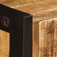 vidaXL Dressoir met 3 lades 110x35x75 cm massief mangohout