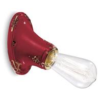 Ferro Luce Wandlamp C115 in vintage stijl wijnrood