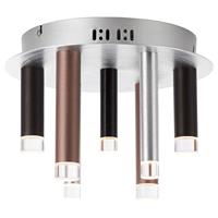 Brilliant Leuchten Cembalo LED Deckenleuchte 7flg braun/Kaffee