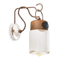 Ferro Luce Wandlamp C1621, keramiek en metaal, wit