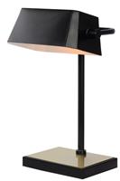 Lucide bureaulamp Lance zwart E27