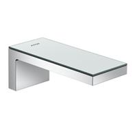 Hansgrohe AXOR MyEdition baduitloop m. zwart glas voorsprong 17.6cm chroom 47410600