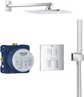 Grohe Grohtherm Cube showerset met thermostaat inbouw chroom