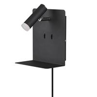 Trio Element Wall USB TR 222570232 Mattiert Schwarz