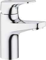 Grohe Bauflow s-size wastafelkraan zonder waste chroom