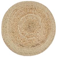 Handgefertigter Sitzpuff 45 x 30 cm Jute - VIDAXL