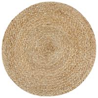 vidaxl Poef handgemaakt 40x45 cm jute grijs