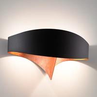 Selene Binnenin koperkleurig - LED wandlamp Scudo