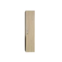 Sanicare Kolomkast  1 Soft-Closing Deur Chromen Greep 160x33,5x32 cm Grey-Wood