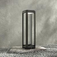 Lampenwelt.com LED sokkellamp Fery in antraciet, 50 cm