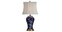 Fine Asianliving Tafellamp Porselein Blauw Japanse Sakura