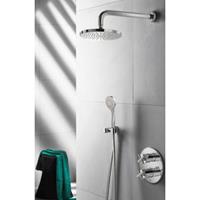 Hotbath IBS 3A complete thermostatische douche inbouwset Chap met 2 weg stop omstel chroom 3 standen wandarm 25cm IBS3ACR-3s-W-M105