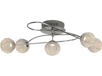 Brilliant Leuchten Dajana LED Deckenleuchte 5flg chrom/alu