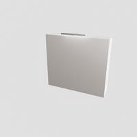 Boss & Wessing Spiegelkast BWS Valencia 80x70x16 cm met Deur Carrara Mat