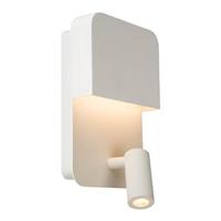 Lucide wandlamp Boxer - wit - 10x13,5x24 cm