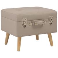 vidaXL Hocker mit Stauraum 40 cm  Beige