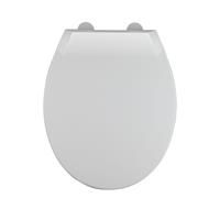 Allibert Toiletzitting  Mila Afklikbaar 37,2x5,2x45 cm Soft-Close Kunststof Wit 