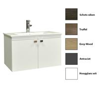sanicare Q5 badkamermeubel 2 deurs 80 cm schots-eiken