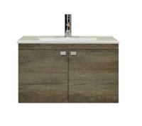 sanicare Q5 badkamermeubel 2 deurs 80 cm truffel