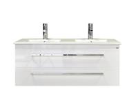 sanicare Q1 badkamermeubel met 2 laden 120 cm hoogglans wit