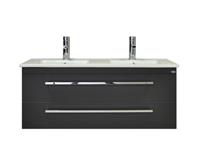 sanicare Q1 badkamermeubel met 2 laden 120 cm antraciet