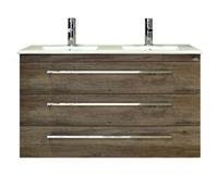 sanicare Q1 badkamermeubel met 3 laden 120 cm truffel