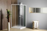 aqualine Alain vierkante douchecabine 70x70cm mat glas