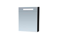 sanituba Spiegelkast Double Face Exclusive Line 60cm Linksdraaiend Hoogglans Zwart