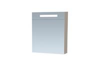 Sanituba Spiegelkast Double Face 60cm Linksdraaiend Hoogglans Taupe