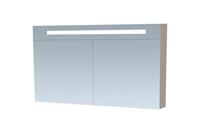 Sanituba Spiegelkast Double Face 120cm Hoogglans Taupe