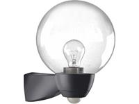 Sensorleuchte 77W AL HV sw mt E27 IP44 k.Betriebsger Gl_klar - ESYLUX